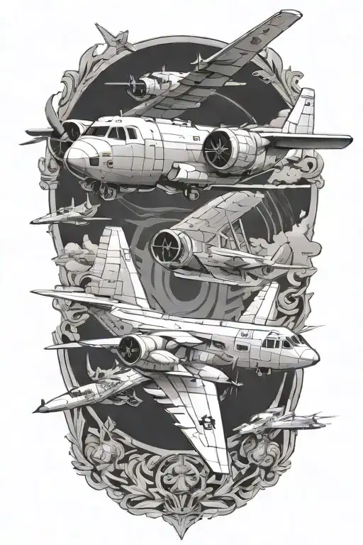 C130 tattoo design idea