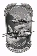 USMC C130 tattoo design idea
