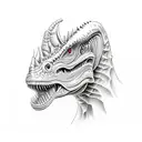 Dino tattoo design idea