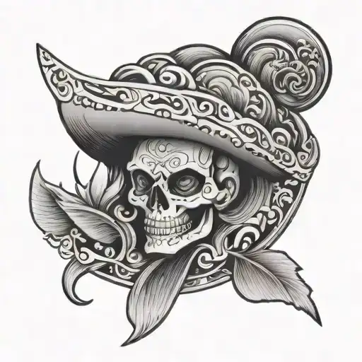 taco and storm  tattoo design idea