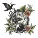 balance mind body and soul tattoo design idea
