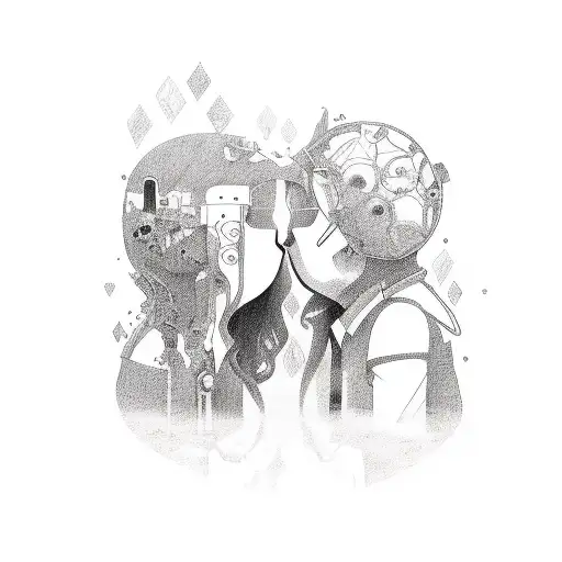 beautifully disasters,daddy's girls,two hearts one soul tattoo design idea