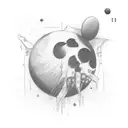 Pluto tattoo design idea