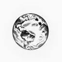 planet Pluto tattoo design idea