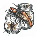 Jar of flies  tattoo design idea