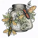 Jar of flies  tattoo design idea