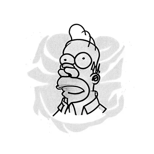 homer simpson  tattoo design idea