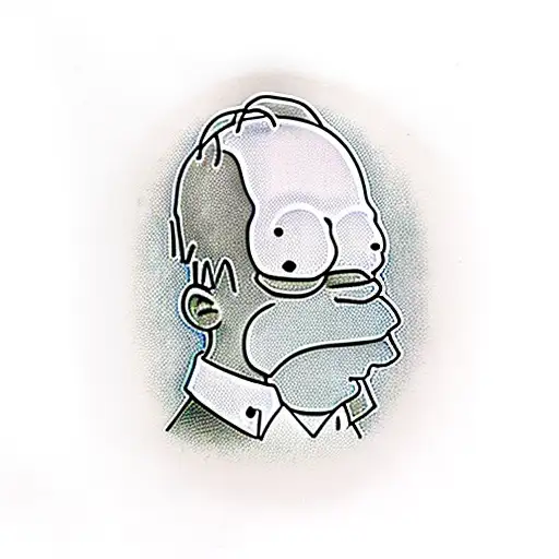 homer simpson  tattoo design idea