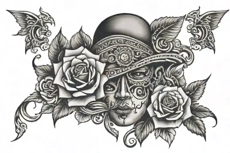 Black tattoo design idea