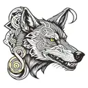 SEaman wolf tattoo design idea