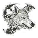 SEaman wolf tattoo design idea
