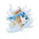 goldfish tattoo design idea