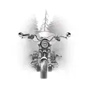 sport motorcyle rider tatto for arm  tattoo design idea