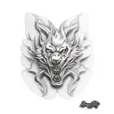 sport motorcyle rider tatto for arm  tattoo design idea