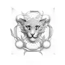 initial C M H T tattoo design idea