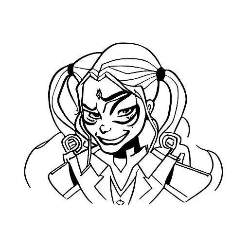 Harley Quinn  tattoo design idea