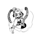 Harley Quinn  tattoo design idea