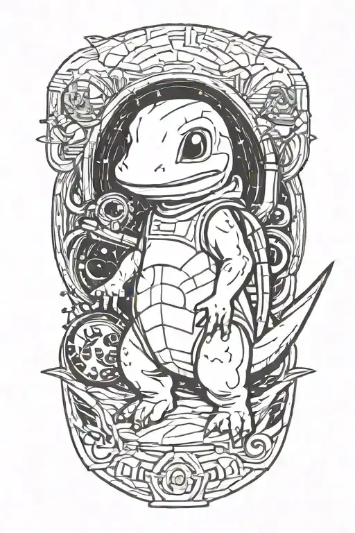 Charmander and starwars tattoo design idea