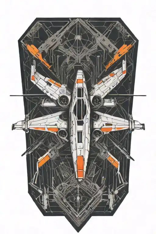 starwars x wing tattoo design idea
