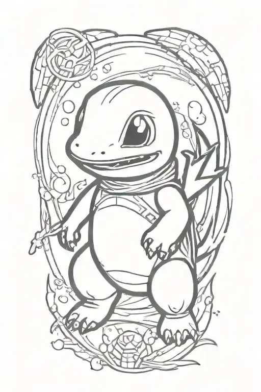 Charmander and starwars tattoo design idea