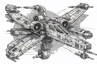 Star Wars X wing tattoo design idea