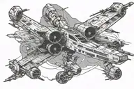Star Wars X wing tattoo design idea