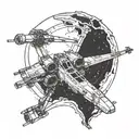starwars x wing  tattoo design idea