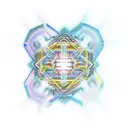 A surreal scene of a DMT molecule transforming into a digital code, exploring the intersection of consciousness and tech tattoo design idea