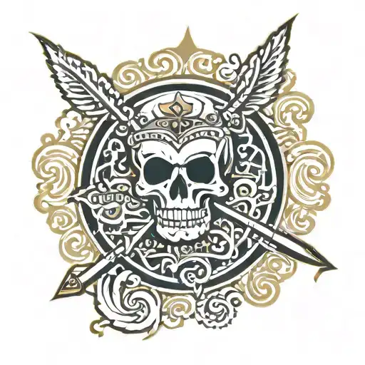 new orleans saints logo tattoo design idea