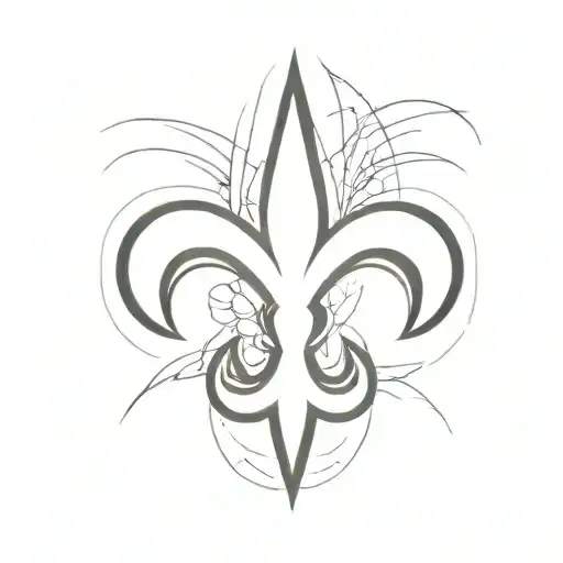new orleans saints logo tattoo design idea