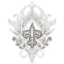 New Orleans saints logo tattoo design idea