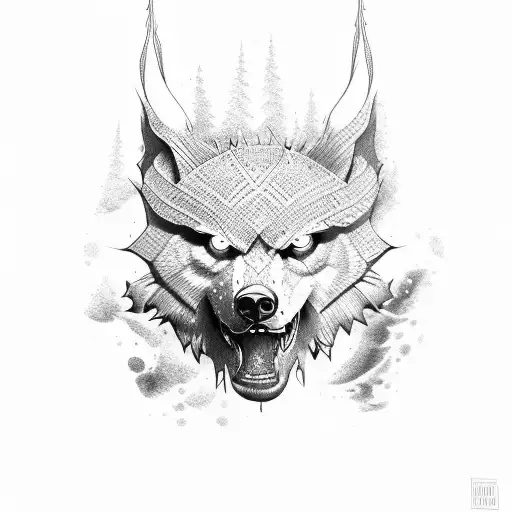 lobo tattoo design idea