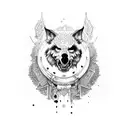 lobo tattoo design idea