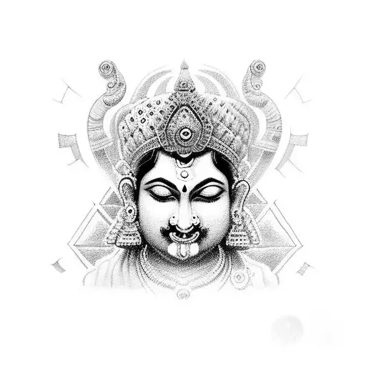 hindu gods all in one tattoo design idea
