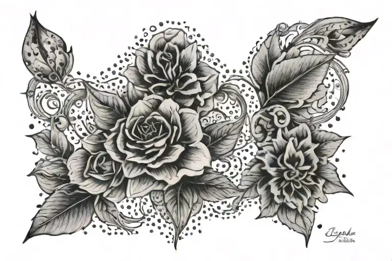 Collarbone tattoo design idea