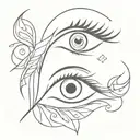 intuition eye tattoo design idea