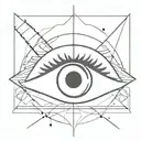 intuition eye tattoo design idea