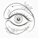 intuition eye tattoo design idea