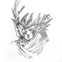 goku and vegeta tattoo design idea