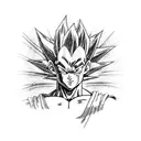 goku and vegeta tattoo design idea