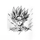 goku and vegeta tattoo design idea