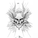 Icarus falling tattoo design idea