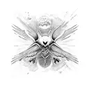 Icarus falling tattoo design idea