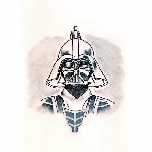 Anakin and Darth Vader  tattoo design idea