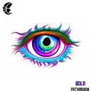 flaming psychedelic borders eye tattoo design idea