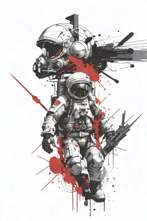 Lost in time and space in a spiritual dimension tattoo design idea