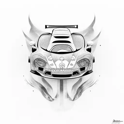Jdm car tattoo design idea