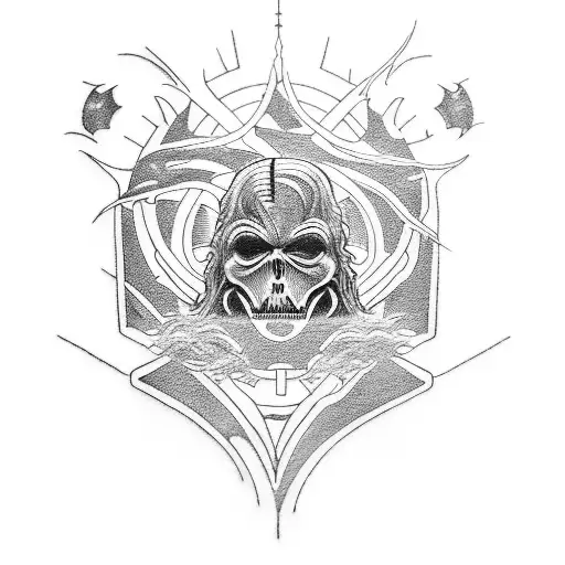 a tattoo with Battlestar Galactica, Lord of the Rings, Back to the Future, Ghostbusters and Guybrush Threepwood tattoo design idea