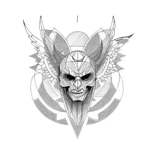 666 tattoo design idea