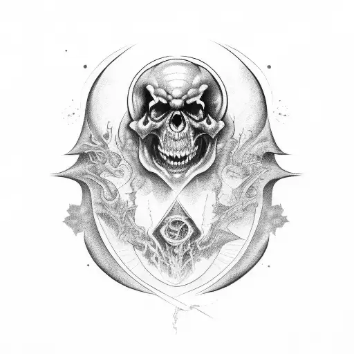 666 tattoo design idea